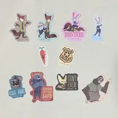 ディズニー　disney　ズートピア　Zootopia　フレークシール