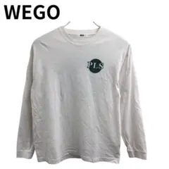 WEGO ウィゴー ロゴ ロンT ホワイト系 カジュアル ユニセックス
