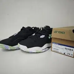YONEX テニスシューズ SHTF5LGC 24.5cm ブラック/ホワイト