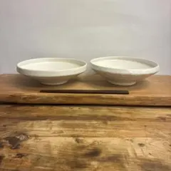 新品　陶器　陶芸作家　浅鉢2個　258