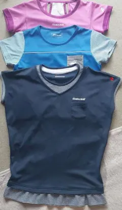 Babolat　バボラテニスウェア　レディースシャツ　3点おまとめセットL&O