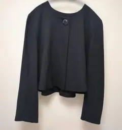 美品 CORDIER ワールド ノーカラージャケット 丈短め サイズ40