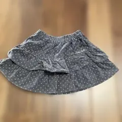 BeBe べべ ドット柄 フリルスカート 110