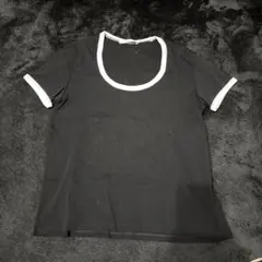 ASTRÆT アストラット リンガーTシャツ ブラック×ホワイト