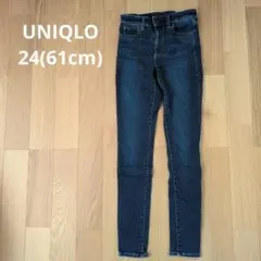 ③UNIQLO ウルトラストレッチススキニーハイライズジーンズ 24(61cm)
