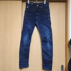 極美品 G-STAR RAW D-STAQ 濃紺 立体裁断 ストレッチ デニムのサムネイル