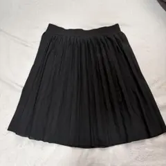 CECIL Mc BEE ブラック プリーツスカート ひざ丈