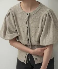 lawgy front curl line puff sleeve topsのサムネイル