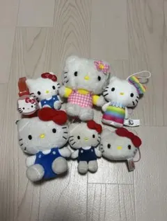 ハローキティ ぬいぐるみストラップ 7体セット