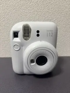 instax mini 12 ホワイト ケース・ストラップ付