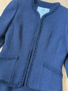 Rene ネイビーセットアップルネ銀座購入　卒業式入学式フォーマルお受験面接紺