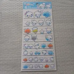 あわわちゃん　4cut size ステッカー　シール