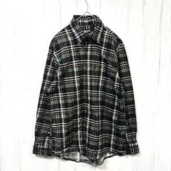 【希少】ミチコロンドン コーデュロイ チェックシャツ M 総柄 緑 茶 黒