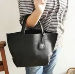 REN FUKURO HALLIE ランチバッグ S レザー 黒のサムネイル