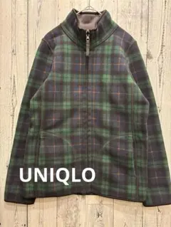 ♠️ OLD UNIQLO ユニクロ　リバーシブルフリース　チェック　レディース