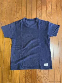00s Healthknit フェード 半袖スウェット ナス紺 エイジング 古着 