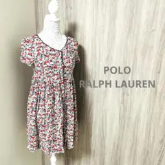 【極美品】ラルフローレン　花柄ワンピース　(S相当)14サイズ