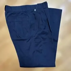 メンズ85cm黒スラックス作業用パンツ作業着 ワークパンツ作業服バイト用のサムネイル
