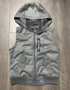 COMME CA ISM フード付きベスト 140Ａグレー