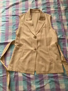 AZUL by MOUSSY ベージュノースリーブベスト