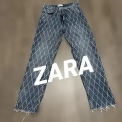 ZARA 全面キラキラストーンデニム　派手カワイイデニムパンツ❤︎