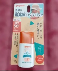 ピジョン UVベビーミルク ウォータープルーフ 18g　spf50+pのサムネイル