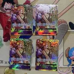 ワンピースカード　ナミ　パラレル　PRB02-012 4枚セット