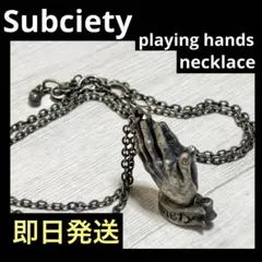 subciety playing hands necklace ネックレス