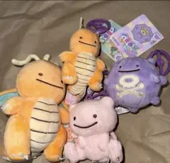 ポケモンセンター へんしんメタモン カイリュー ドガース ぬいぐるみ2