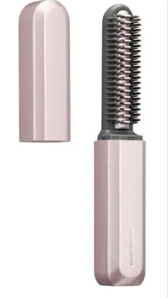 コイズミ ヘアアイロン 前髪アイロン USB充電式 持ち運び ピンク