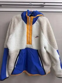 希少　Nike フリースジャケット ホワイト/ブルー/オレンジ