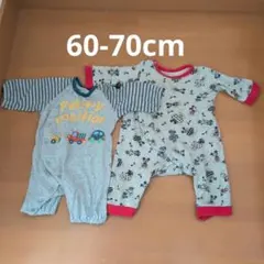 ロンパース　2点　60cm　70cmのサムネイル