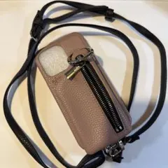 ajew ジッパー付きピンクケース iPhone 13pro スマホケース