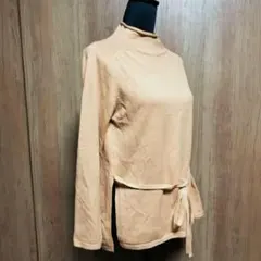 レディース　ニット　セーター　オレンジ