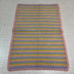 ハンドメイド 手編み　ブランケット・膝掛け