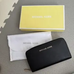 MICHAEL KORS 長財布 ブラック ジャンク品 ファスナー不良