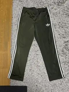 adidas オリーブグリーン トラックパンツ　00s L
