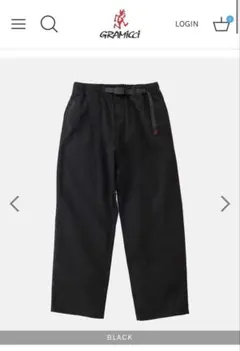 GRAMICCI PANT STRAIGHT FIT・ストレートフィット・黒・M