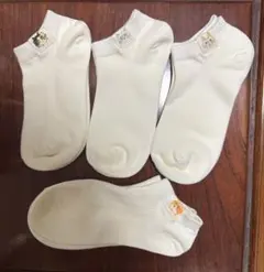 ホワイトコットン　ソックス 4足セット