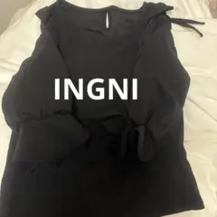 レースフリル袖トップス　イング　春服　洋服　INGNI 長袖　ブラウス　フリル