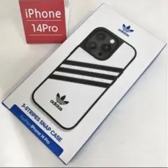 【新品未使用】adidas アディダス iPhone14Proケース ホワイト