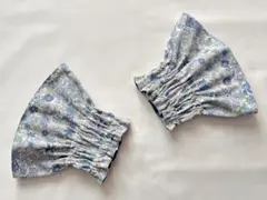 アームカバー　ショート丈　裏地付き　〈ライトブルー〉＊ハンドメイド＊