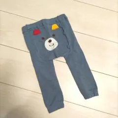 ミキハウス くまレギンス M 80～90サイズ ブルー