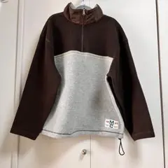 【McGregor 】フリースジャケット Lサイズ ブラウン・グレー