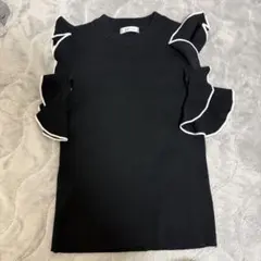 INGNI シアーフリルノースニット