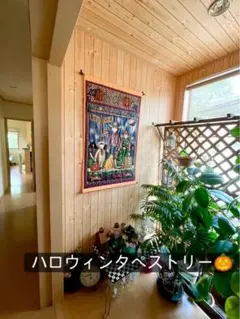 No.356 デビーマム生地 ハロウィン手縫いキルトタペストリー