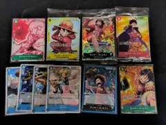 未開封　ワンピースカードゲーム モンキー・D・ルフィ等 8枚セット　おまけ付のサムネイル
