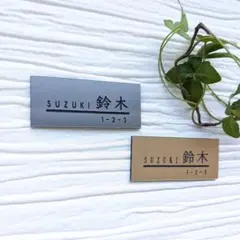 【ミニ表札】玄関・ポスト／アクリルプレート／名入れ無料