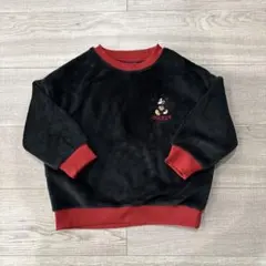 【未使用】ミッキーマウス もこもこトレーナー ブラック 110サイズ