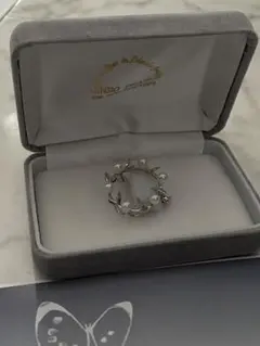 JINBO PEARLS 1966 シルバー パール リング ギフトボックス付き